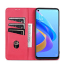 For OPPO K10 / A96 4G / Realme 9i AZNS Magnetic Calf Texture Flip Leather Phone Case(Red)