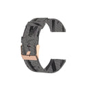 For Garmin Vivoactive 3 Nylon Watch Band(Black White Stripes)