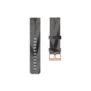For Garmin Vivoactive 3 Nylon Watch Band(Black White Stripes)