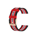 For Garmin Vivoactive 3 Nylon Watch Band(Black Red)