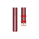 For Garmin Vivoactive 3 Nylon Watch Band(Black Red)