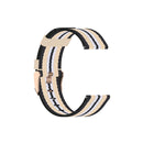 For Garmin Vivoactive 3 Nylon Watch Band(Black Beige)