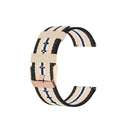 For Garmin Vivoactive 3 Nylon Watch Band(Black Beige)