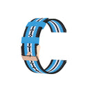For Garmin Vivoactive 3 Nylon Watch Band(Black Sky Blue)