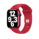 Silicone Watch Band For Apple Watch Series 8&7 41mm / SE 2&6&SE&5&4 40mm / 3&2&1 38mm(Red)