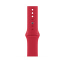 Silicone Watch Band For Apple Watch Series 8&7 41mm / SE 2&6&SE&5&4 40mm / 3&2&1 38mm(Red)