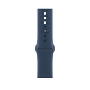 Silicone Watch Band For Apple Watch Series 8&7 41mm / SE 2&6&SE&5&4 40mm / 3&2&1 38mm(Abyss Blue)