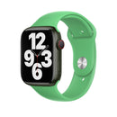 Silicone Watch Band For Apple Watch Series 8&7 41mm / SE 2&6&SE&5&4 40mm / 3&2&1 38mm(Bright Green)