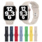Silicone Watch Band For Apple Watch Series 8&7 41mm / SE 2&6&SE&5&4 40mm / 3&2&1 38mm(Starlight)