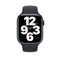 Silicone Watch Band For Apple Watch Ultra 49mm / Series 8&7 45mm / SE 2&6&SE&5&4 44mm / 3&2&1 42mm(Midnight Black)