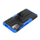For Nokia G21 4G Tire Texture TPU + PC Phone Case with Holder(Blue)
