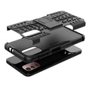 For Nokia G21 4G Tire Texture TPU + PC Phone Case with Holder(Black)