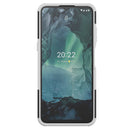 For Nokia G21 4G Tire Texture TPU + PC Phone Case with Holder(White)