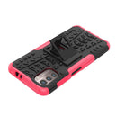 For Nokia G21 4G Tire Texture TPU + PC Phone Case with Holder(Pink)