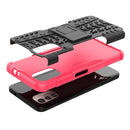 For Nokia G21 4G Tire Texture TPU + PC Phone Case with Holder(Pink)
