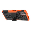 For Nokia G21 4G Tire Texture TPU + PC Phone Case with Holder(Orange)
