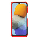 For Samsung Galaxy M23 / F23 5G Tire Texture TPU + PC Phone Case with Holder(Red)