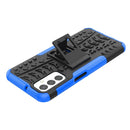 For Samsung Galaxy M23 / F23 5G Tire Texture TPU + PC Phone Case with Holder(Blue)