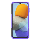 For Samsung Galaxy M23 / F23 5G Tire Texture TPU + PC Phone Case with Holder(Purple)