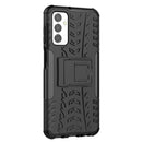 For Samsung Galaxy M23 / F23 5G Tire Texture TPU + PC Phone Case with Holder(Black)