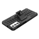 For Samsung Galaxy M23 / F23 5G Tire Texture TPU + PC Phone Case with Holder(Black)