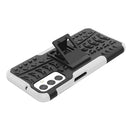 For Samsung Galaxy M23 / F23 5G Tire Texture TPU + PC Phone Case with Holder(White)