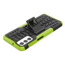 For Samsung Galaxy M23 / F23 5G Tire Texture TPU + PC Phone Case with Holder(Green)