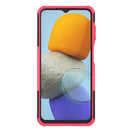 For Samsung Galaxy M23 / F23 5G Tire Texture TPU + PC Phone Case with Holder(Pink)