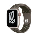 Sport Silicone Watch Band For Apple Watch Series 7 41mm / 6&SE&5&4 40mm / 3&2&1 38mm(Olive Gray/Cargo Khaki)