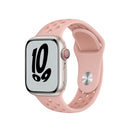Sport Silicone Watch Band For Apple Watch Series 7 41mm / 6&SE&5&4 40mm / 3&2&1 38mm(Pink Oxford/Rose Whisper)