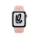 Sport Silicone Watch Band For Apple Watch Series 7 41mm / 6&SE&5&4 40mm / 3&2&1 38mm(Pink Oxford/Rose Whisper)