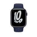 Sport Silicone Watch Band For Apple Watch Series 7 45mm / 6&SE&5&4 44mm / 3&2&1 42mm(Midnight Navy/Mystic Navy)