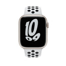 Sport Silicone Watch Band For Apple Watch Ultra 49mm / Series 8&7 45mm / SE 2&6&SE&5&4 44mm / 3&2&1 42mm(Pure Platinum/Black)