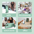 For vivo Y15s / Y15a Stereoscopic Holder Sliding Camshield Phone Case(Light Blue)