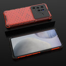 For vivo X80 Pro 5G China Shockproof Honeycomb PC + TPU Protective Case(Red)