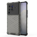 For vivo X80 Pro 5G China Shockproof Honeycomb PC + TPU Protective Case(Black)