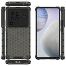 For vivo X80 Pro 5G China Shockproof Honeycomb PC + TPU Protective Case(Black)