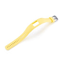 For Garmin Vivofit 4 Gloss & Color Integrated Silicone Watch Band(Yellow)