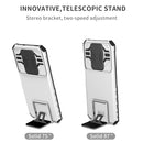 For Xiaomi Poco X3 Stereoscopic Holder Sliding Camshield Phone Case(White)