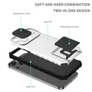For Xiaomi Poco X3 Stereoscopic Holder Sliding Camshield Phone Case(White)