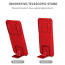 For Xiaomi Poco X3 Stereoscopic Holder Sliding Camshield Phone Case(Red)