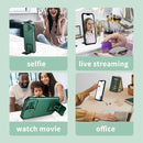 For Xiaomi Poco X3 Stereoscopic Holder Sliding Camshield Phone Case(Green)