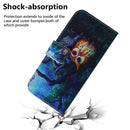 For Motorola Moto G52 Coloured Drawing Leather Phone Case(Oil Painting Owl)