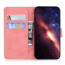 For Motorola Moto G52 Skin Feel Pure Color Flip Leather Phone Case(Pink)