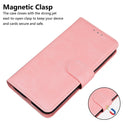 For Motorola Moto G52 Skin Feel Pure Color Flip Leather Phone Case(Pink)