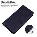 For Motorola Moto G52 Skin Feel Pure Color Flip Leather Phone Case(Black)