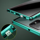 For Samsung Galaxy S22 Ultra 5G Anti-peeping Magnetic Double-sided Tempered Glass Phone Case(Purple)