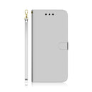 For Motorola Moto G52 Imitated Mirror Surface Horizontal Flip Leather Phone Case(Silver)