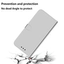 For Motorola Moto G52 Imitated Mirror Surface Horizontal Flip Leather Phone Case(Silver)