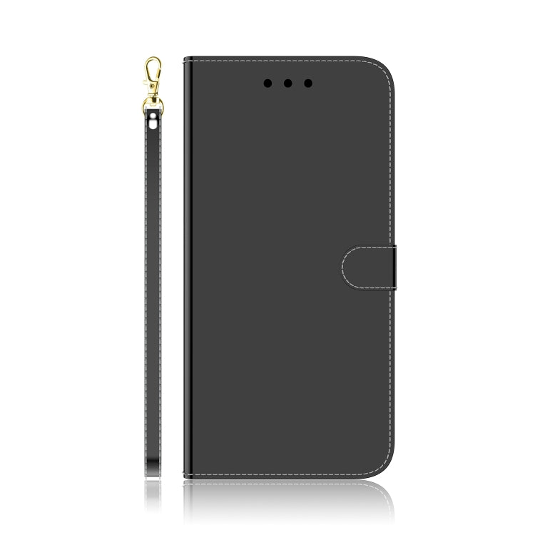 For Motorola Moto G52 Imitated Mirror Surface Horizontal Flip Leather Phone Case(Black)